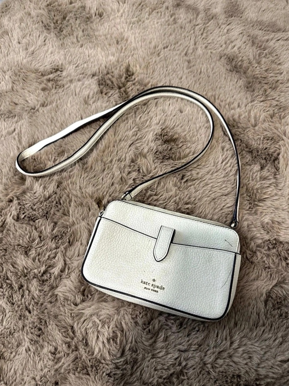 Kate Spade Duo Crossbody Bag White
